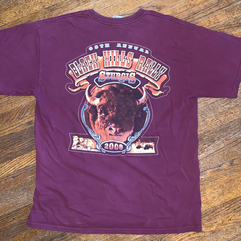 2008 Sturgis Black Hills Rally Shirt Size L Large